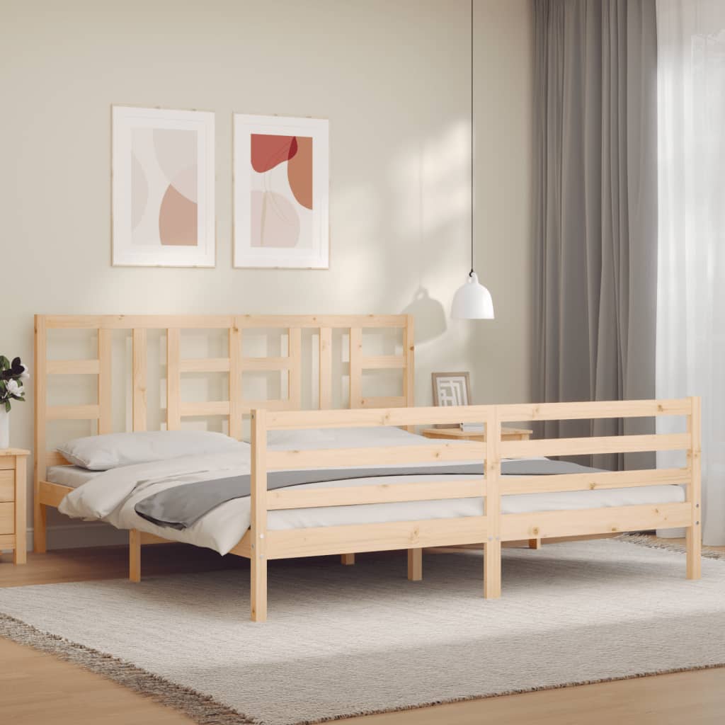 Bed Frame Without Mattress Solid Wood