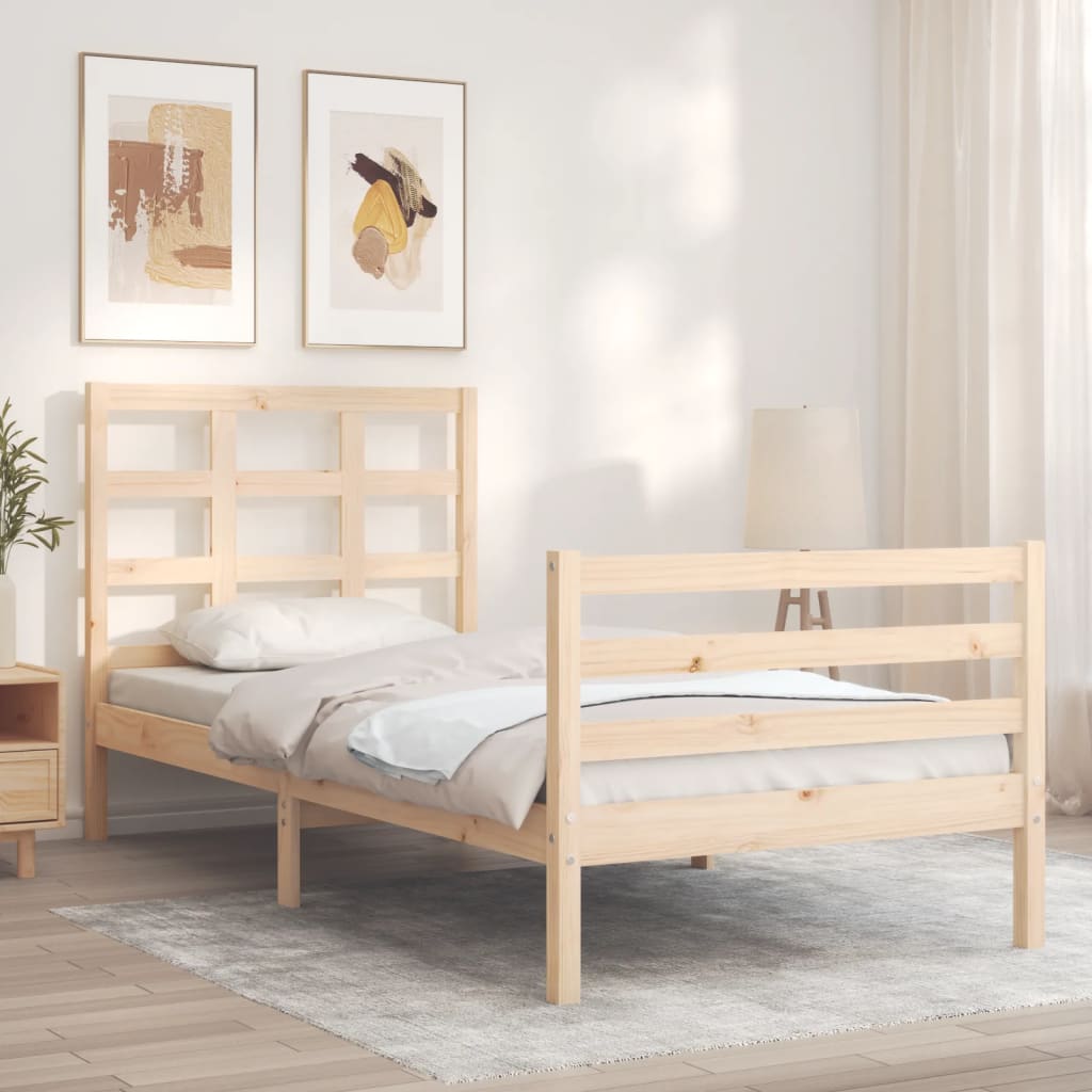 Bed Frame Without Mattress Solid Wood