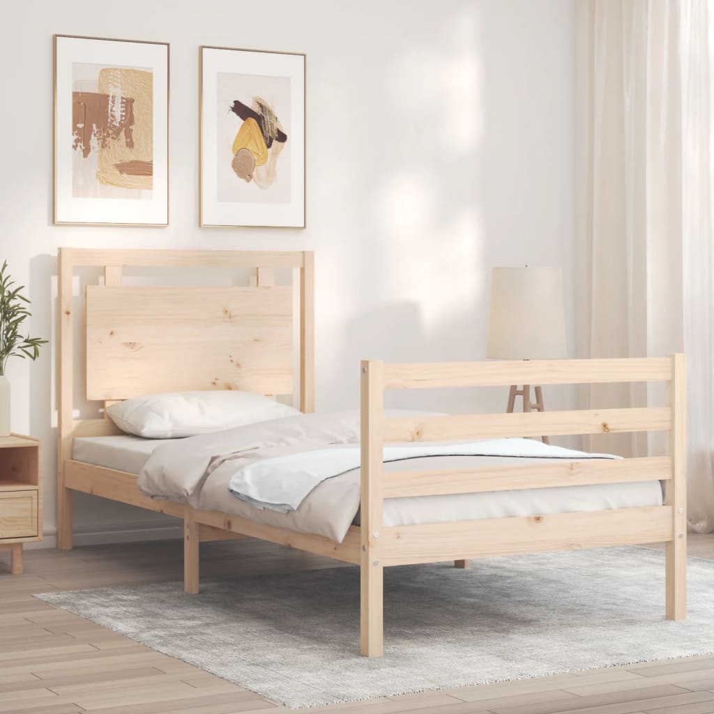 Bed Frame Without Mattress Solid Wood