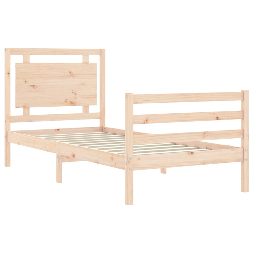 Bed Frame Without Mattress Solid Wood