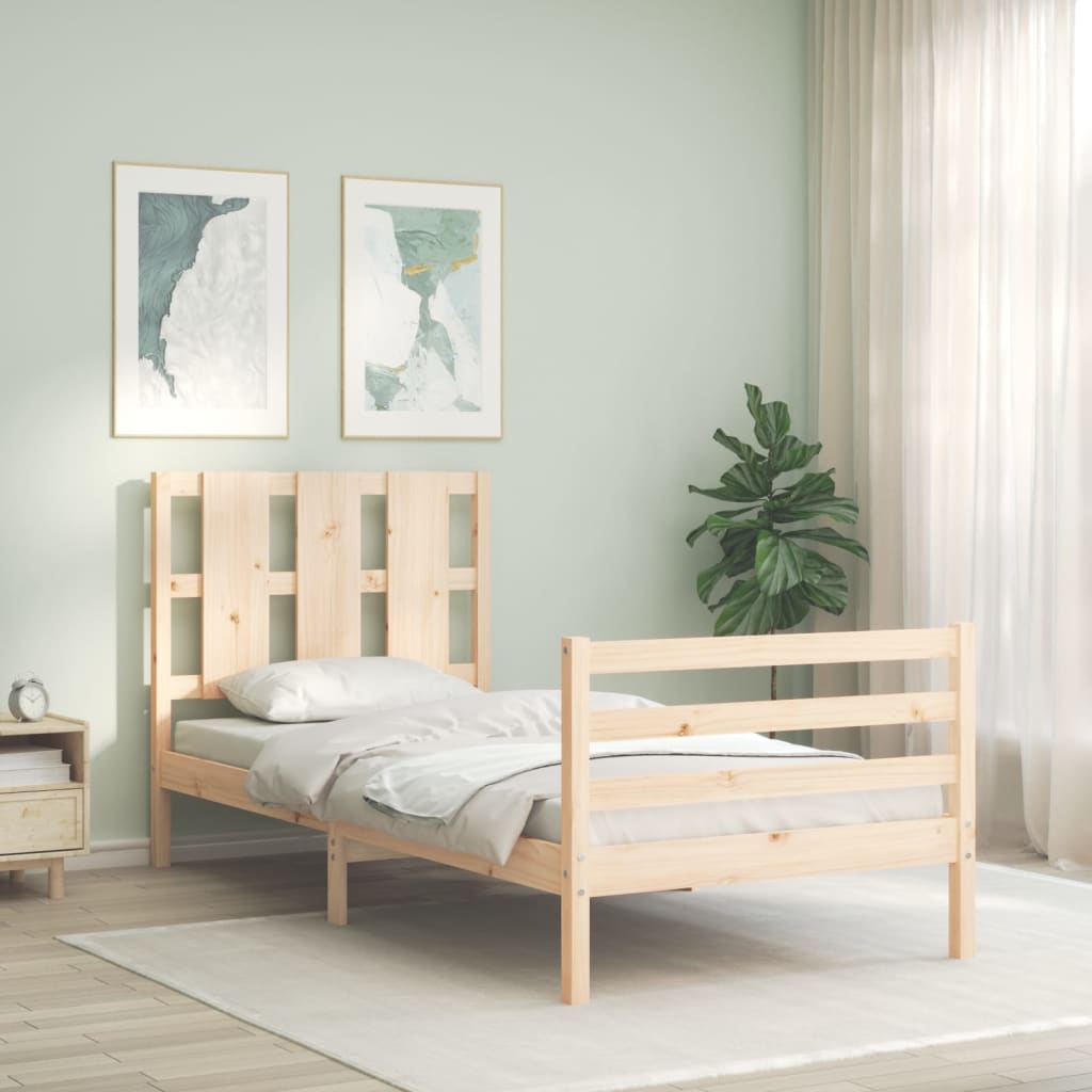 Bed Frame Without Mattress Solid Wood
