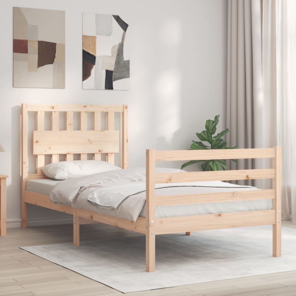 Bed Frame Without Mattress Solid Wood