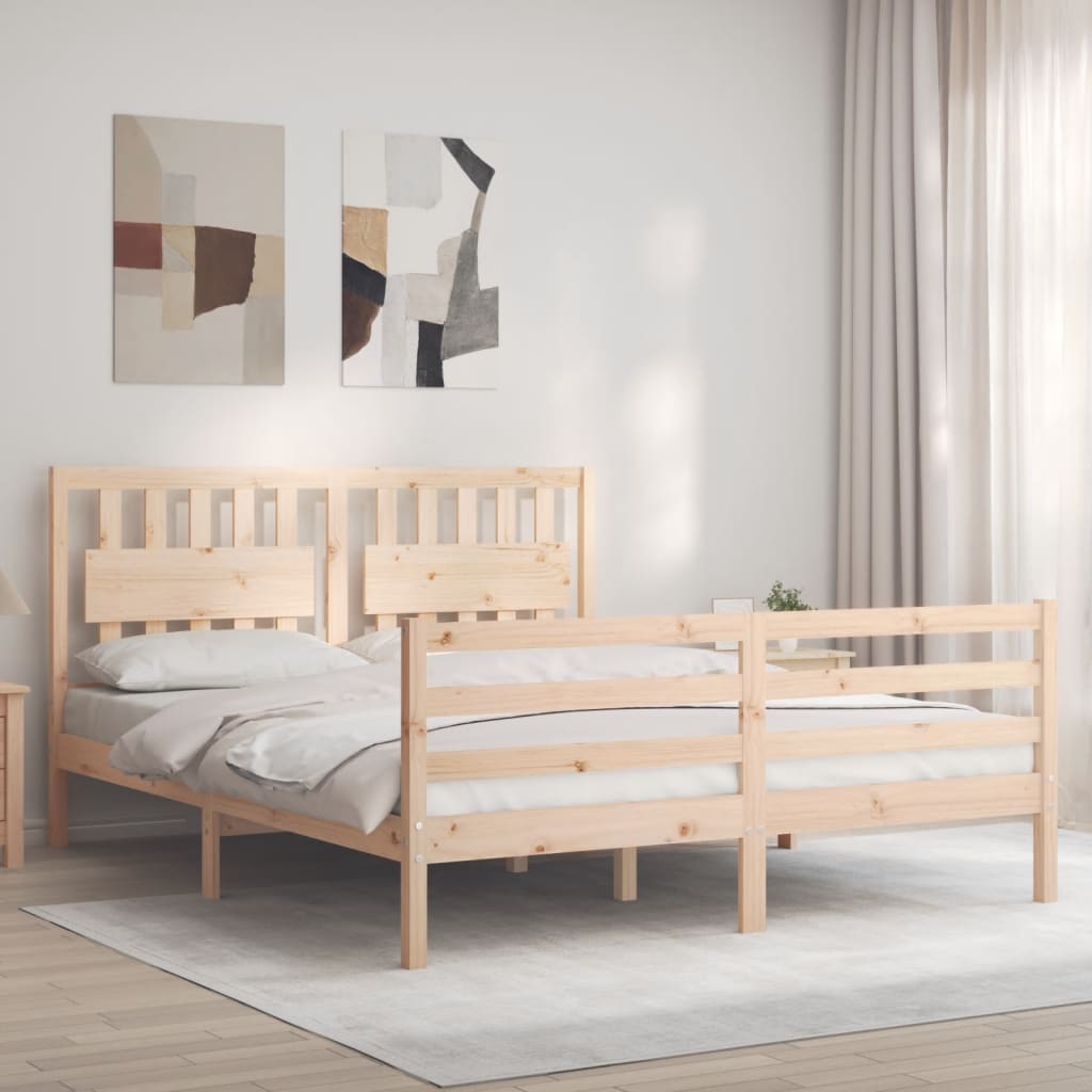 Bed Frame Without Mattress Solid Wood