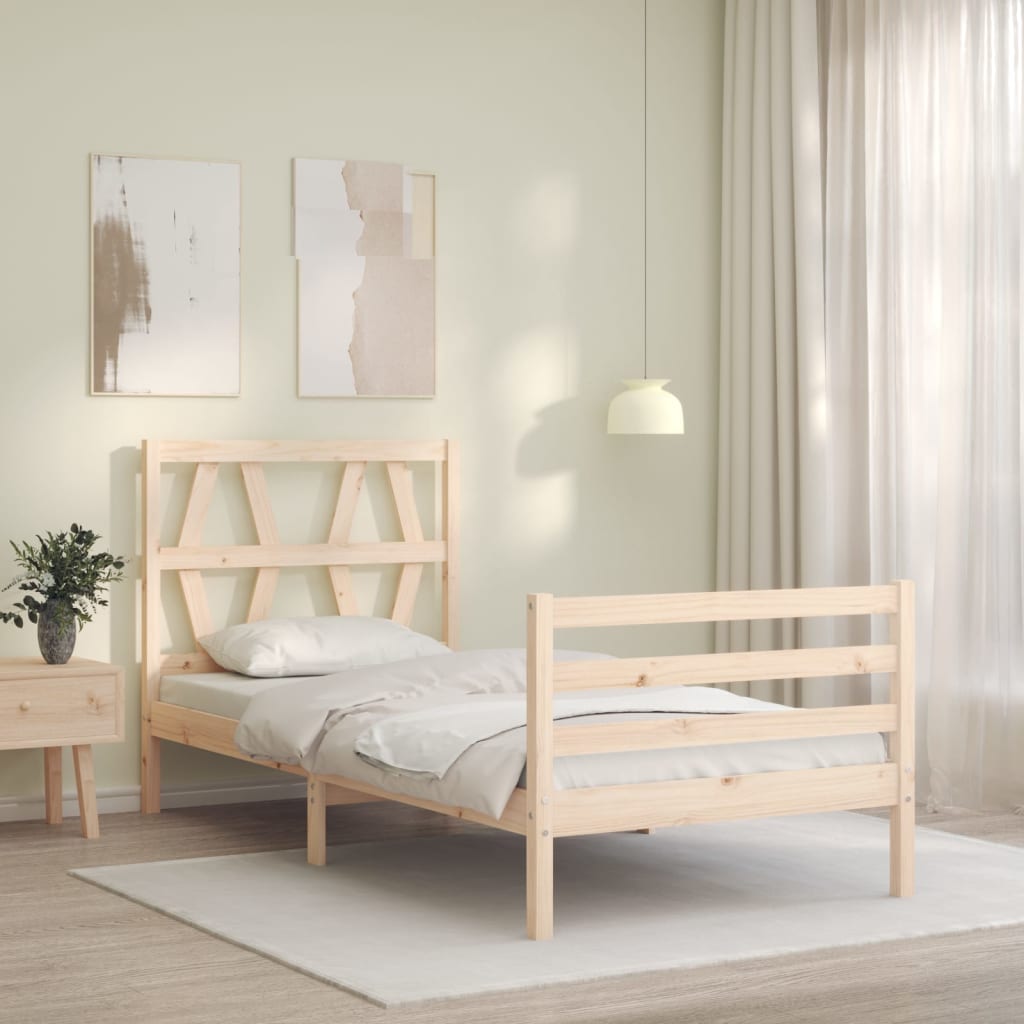 Bed Frame Without Mattress Solid Wood