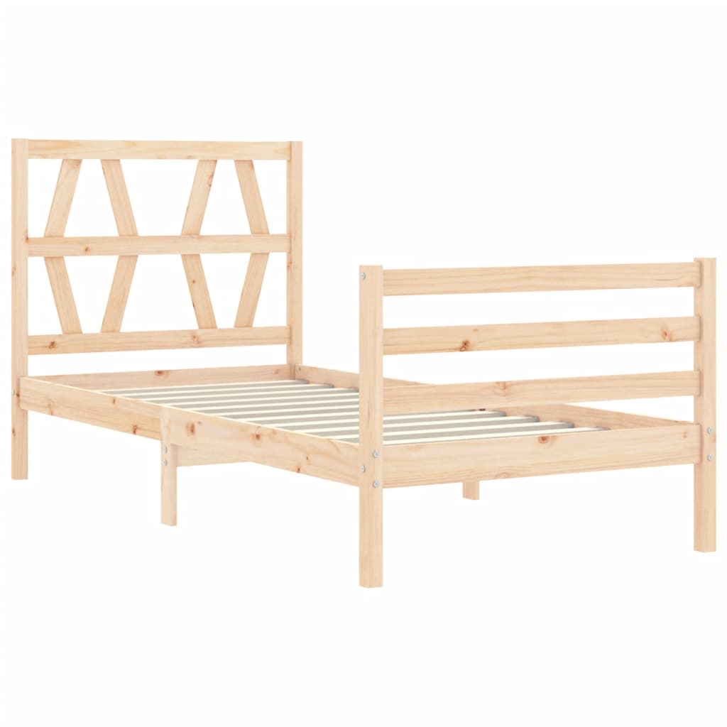 Bed Frame Without Mattress Solid Wood