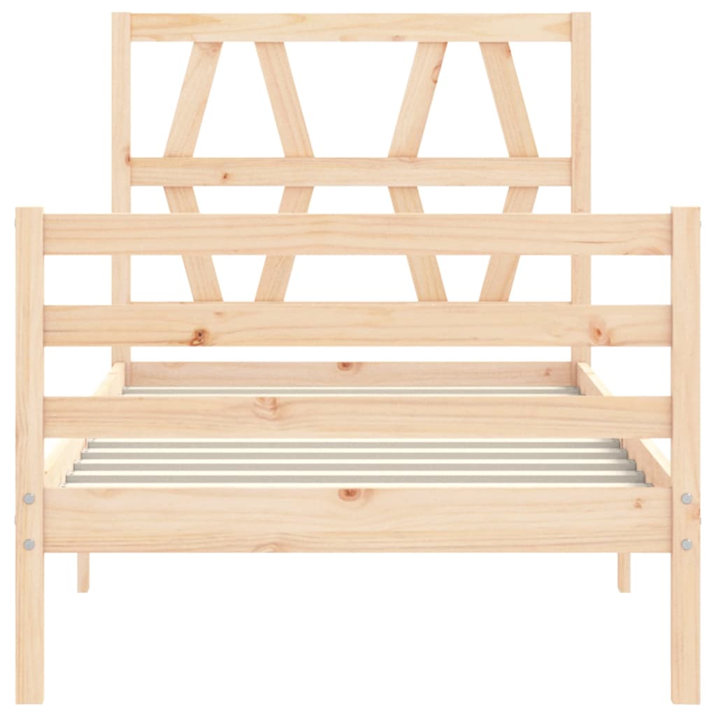 Bed Frame Without Mattress Solid Wood