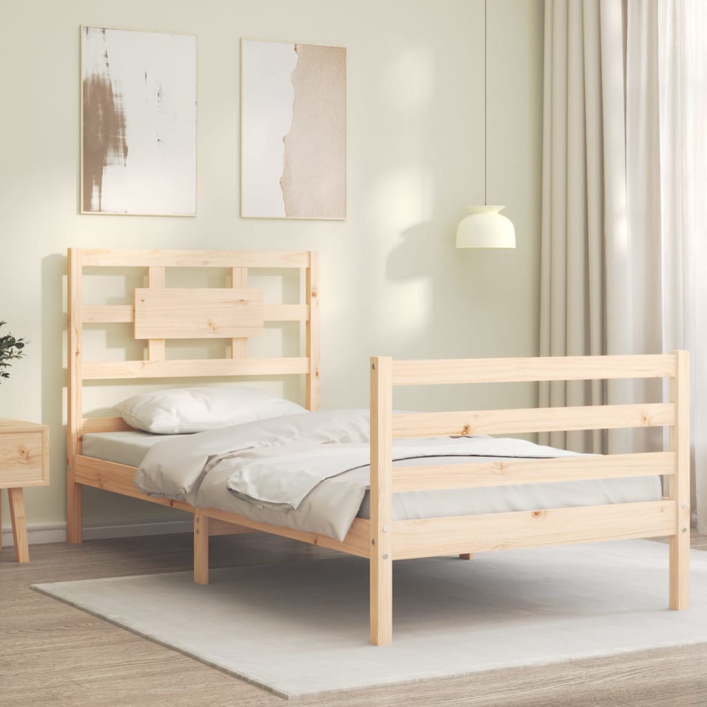 Bed Frame Without Mattress Solid Wood