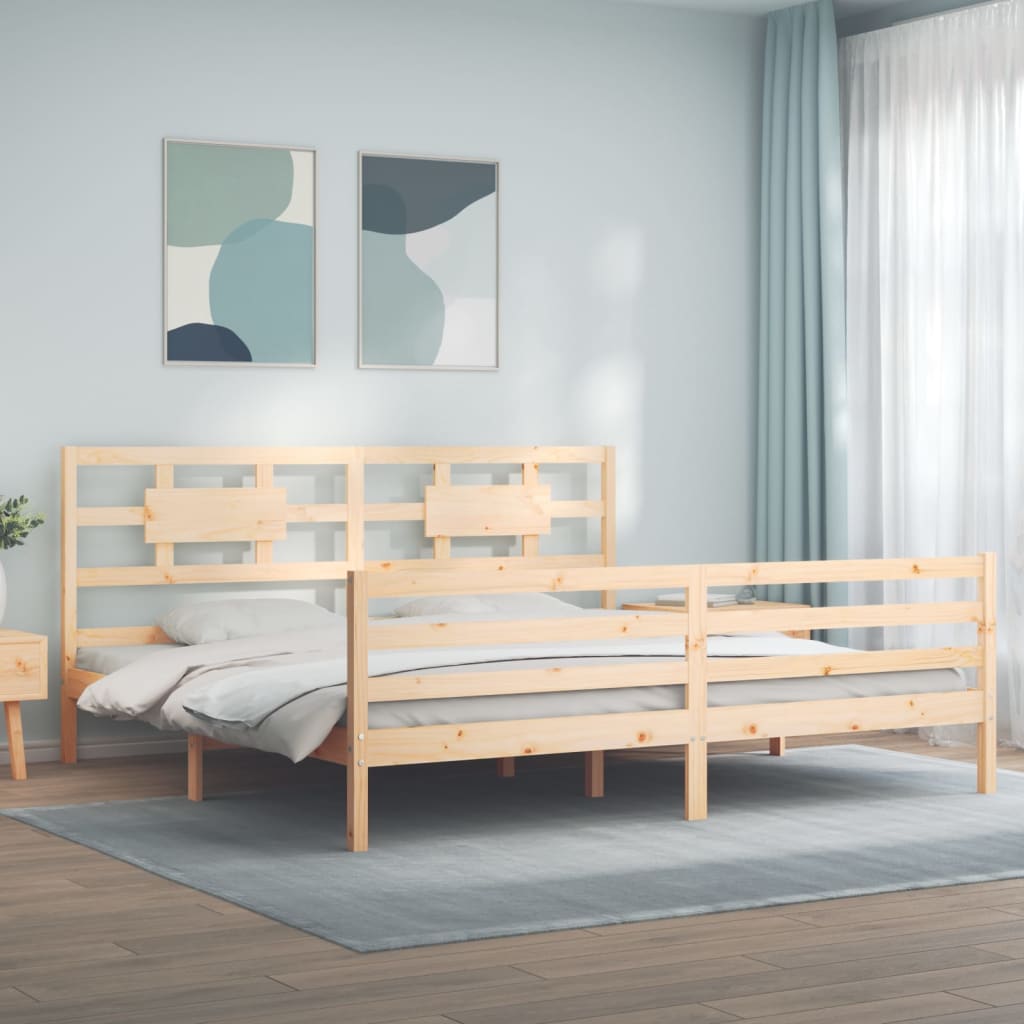 Bed Frame Without Mattress Solid Wood