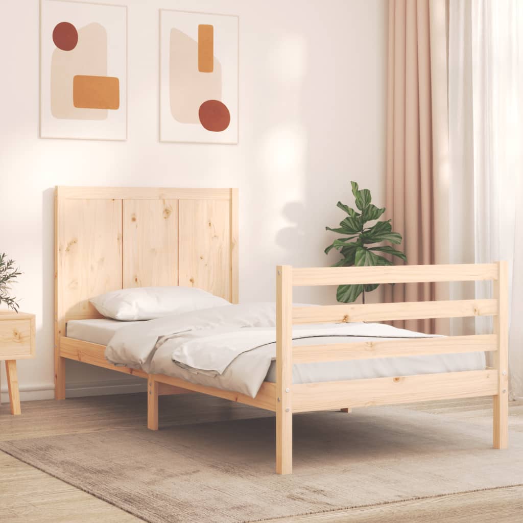 Bed Frame Without Mattress Solid Wood