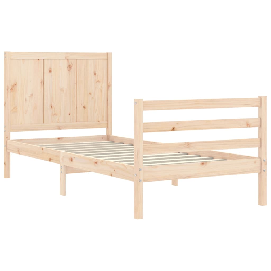 Bed Frame Without Mattress Solid Wood
