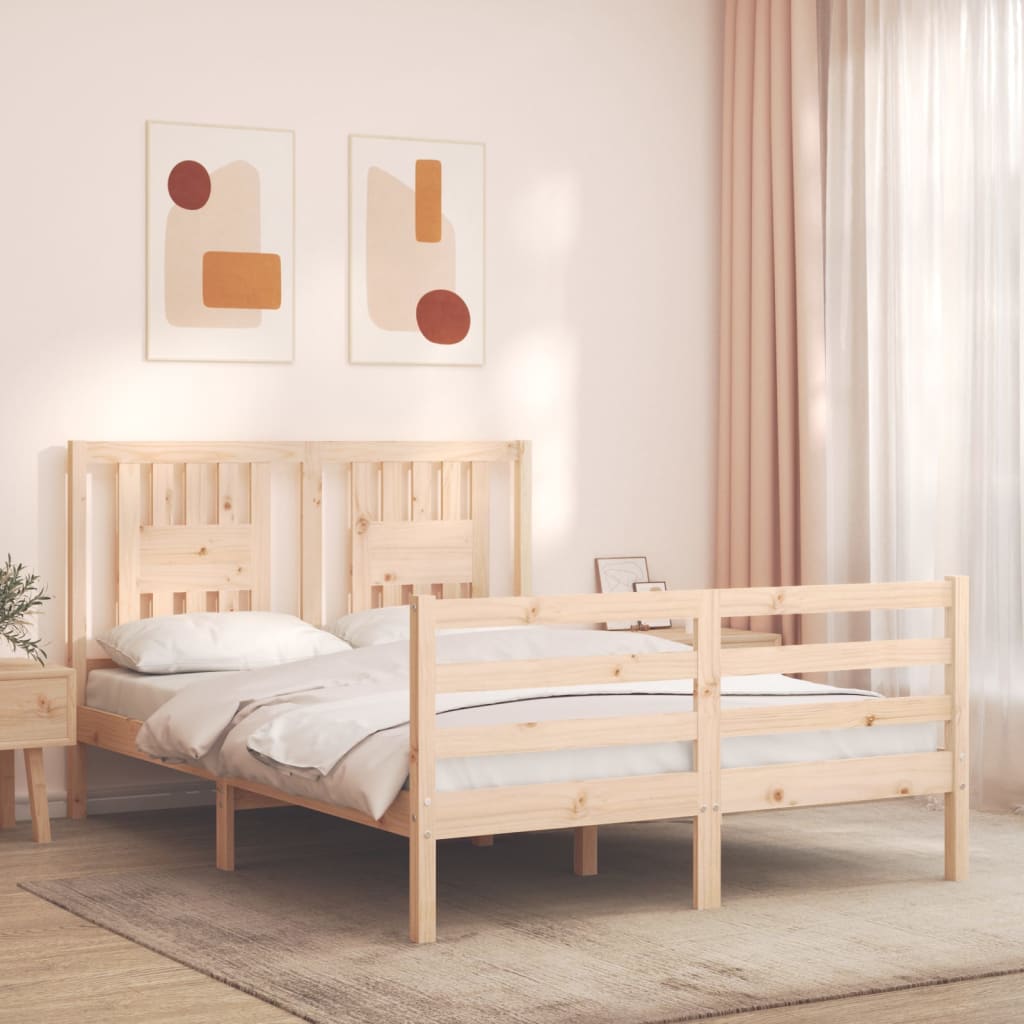 Bed Frame Without Mattress Solid Wood