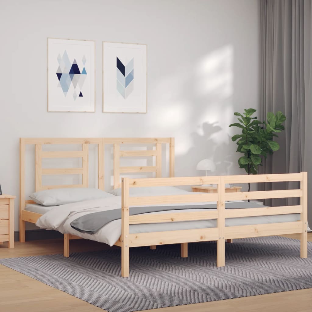 Bed Frame Without Mattress Solid Wood