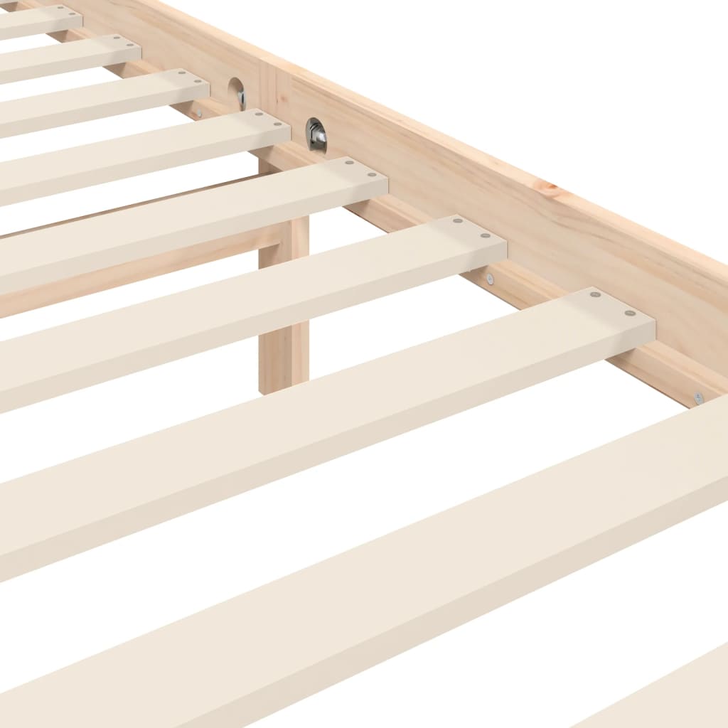Bed Frame Without Mattress 183X203 Cm King Solid Wood