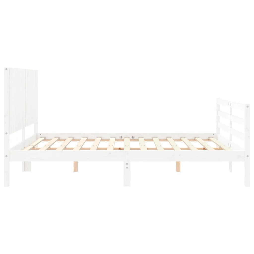 Bed Frame Without Mattress 183X203 Cm King Solid Wood