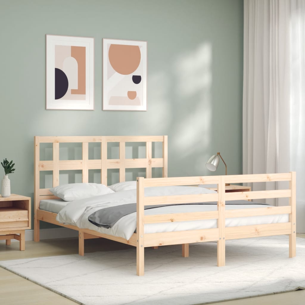 Bed Frame Without Mattress Solid Wood