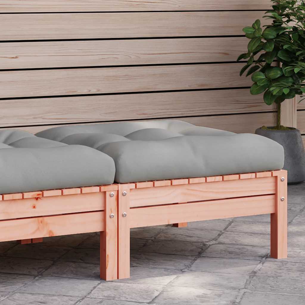 3 Piece Garden Lounge Set With Cream Cushions Solid Pinewood