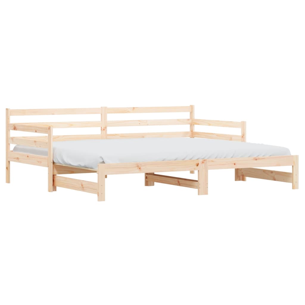 Daybed With Trundle Without Mattress Solid Wood