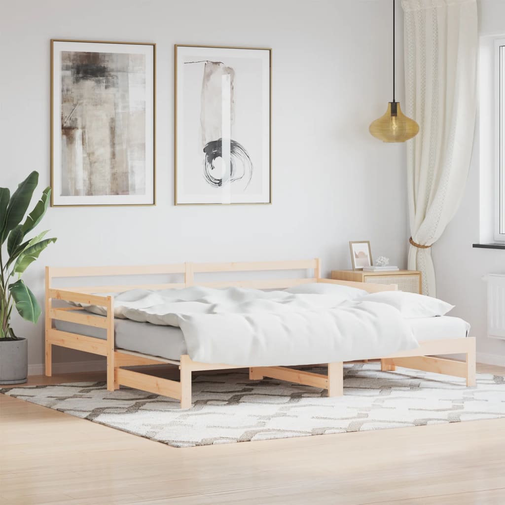 Daybed With Trundle Without Mattress Solid Wood