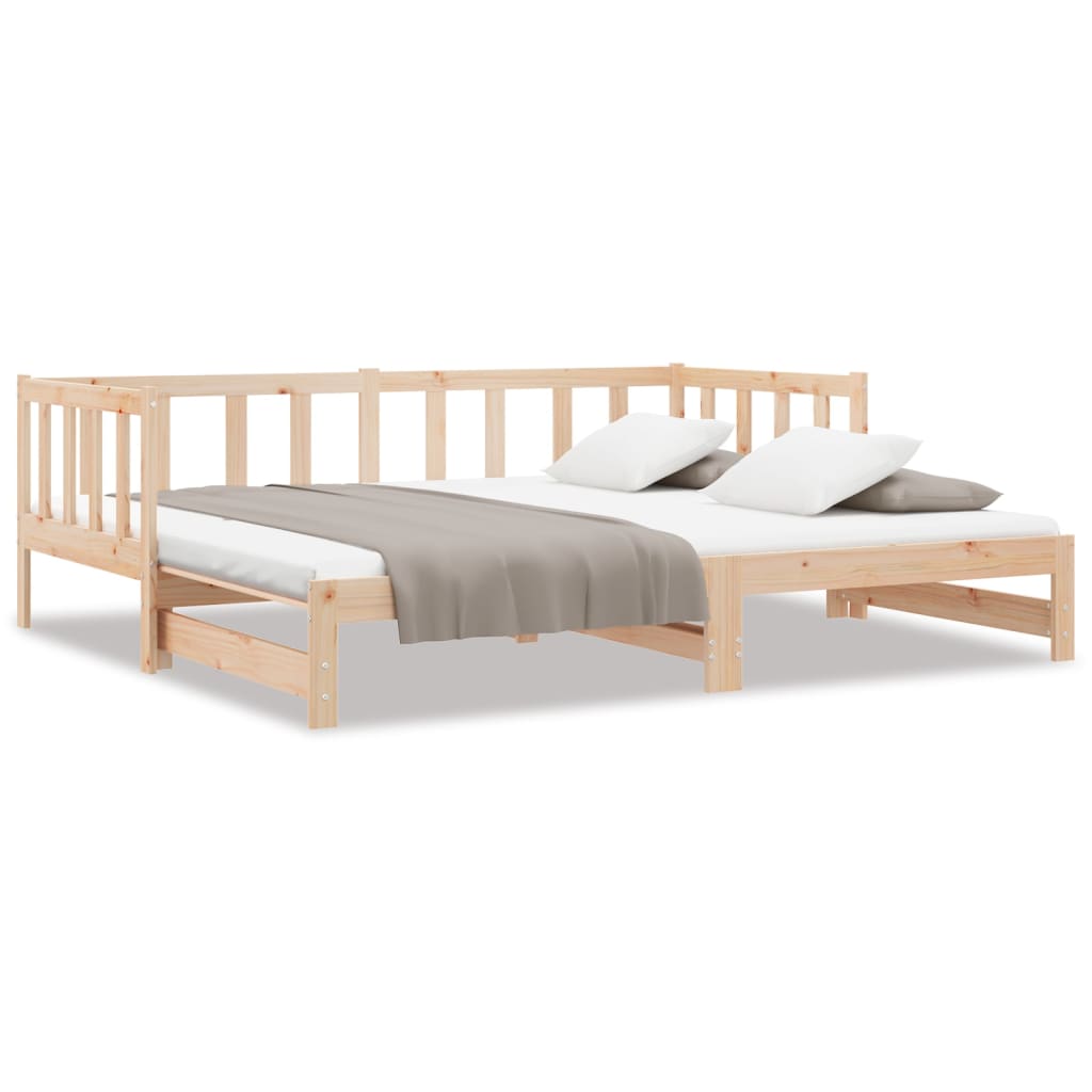 Day Bed With Trundle Without Mattress Solid Wood