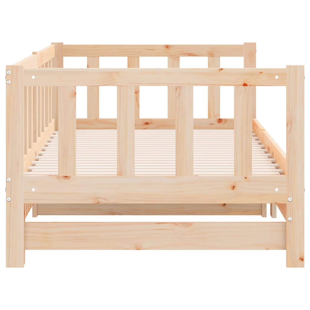 Day Bed With Trundle Without Mattress Solid Wood