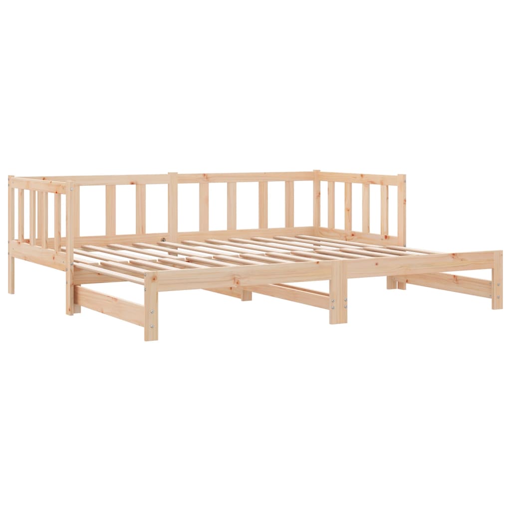 Day Bed With Trundle Without Mattress Solid Wood