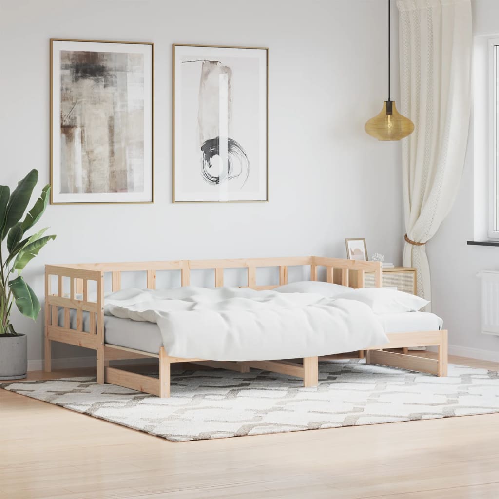 Daybed With Trundle Without Mattress Solid Wood