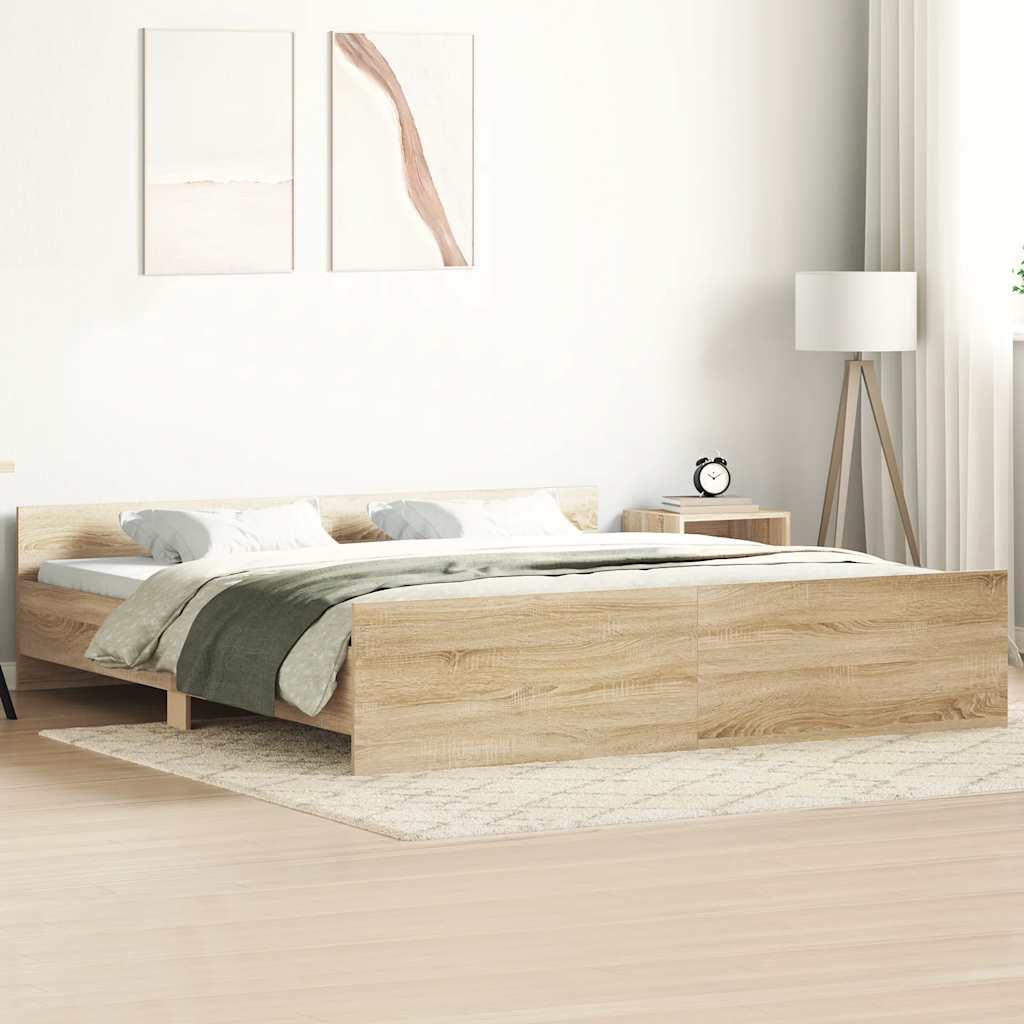 Bed Frame Without Mattress Engineered Wood