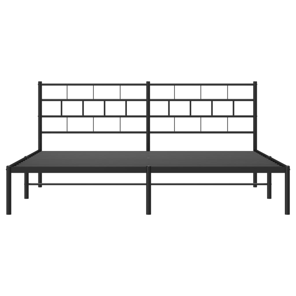 Metal Bed Frame Without Mattress 183X203 Cm King