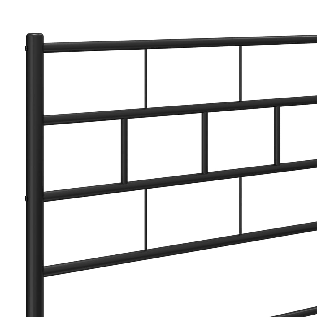 Metal Bed Frame Without Mattress 183X203 Cm King