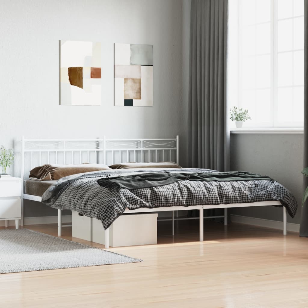 Metal Bed Frame Without Mattress
