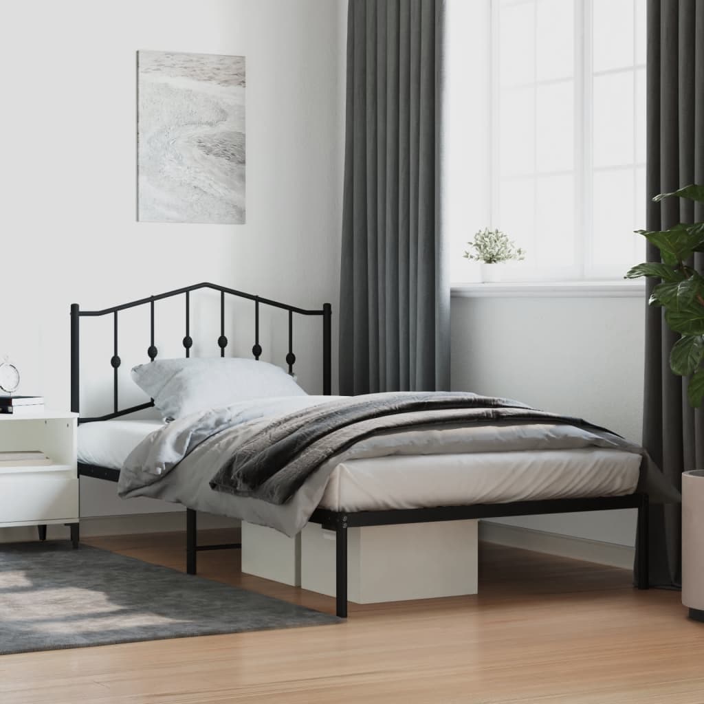Metal Bed Frame Without Mattress 183X203 Cm King