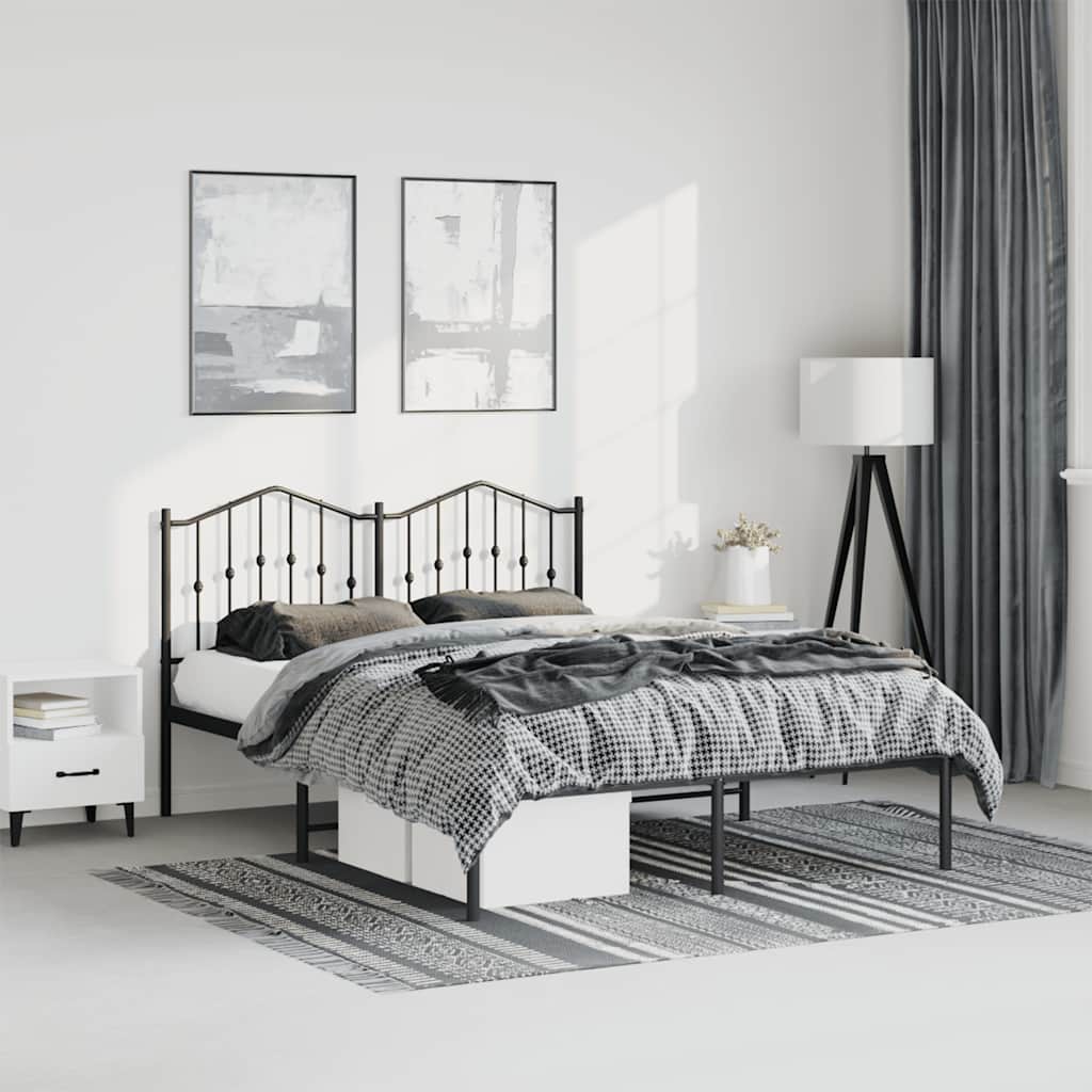 Metal Bed Frame Without Mattress 183X203 Cm King