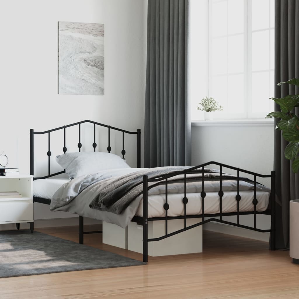 Metal Bed Frame Without Mattress 183X203 Cm King