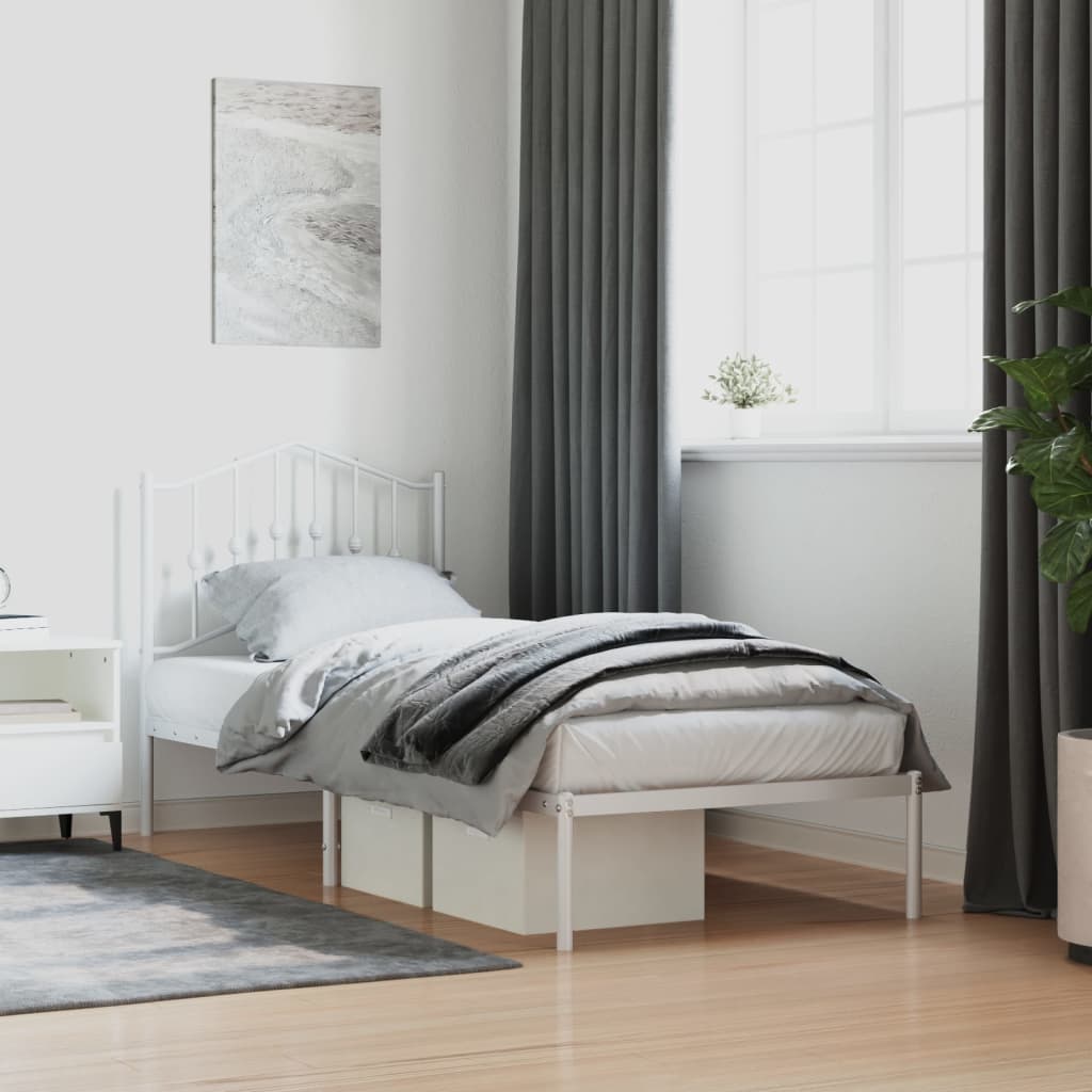 Metal Bed Frame Without Mattress 183X203 Cm King