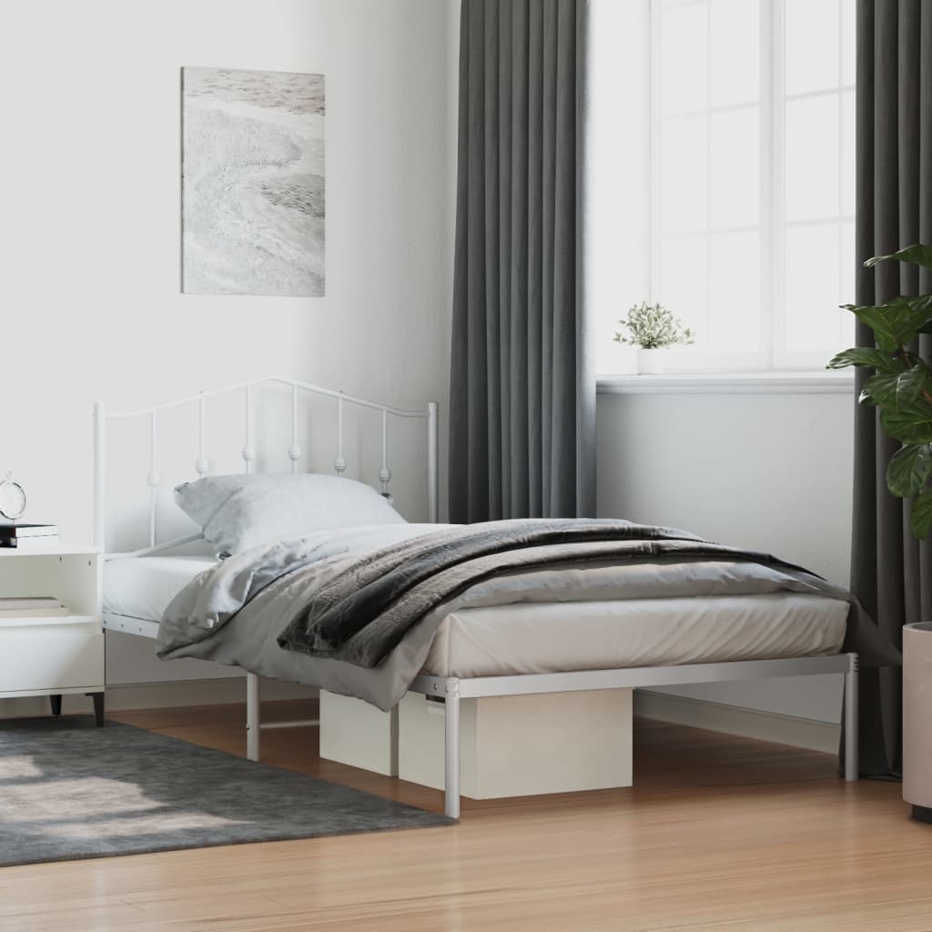 Metal Bed Frame Without Mattress 183X203 Cm King