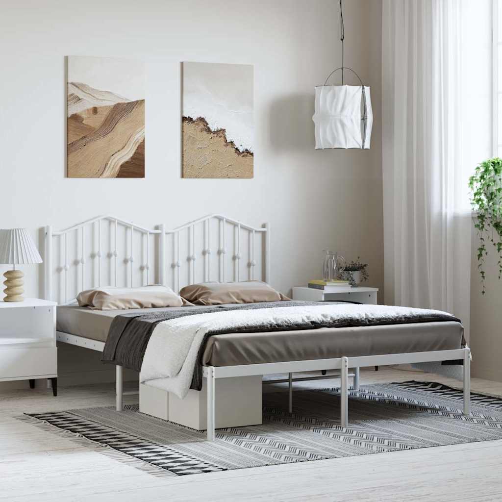Metal Bed Frame Without Mattress 183X203 Cm King