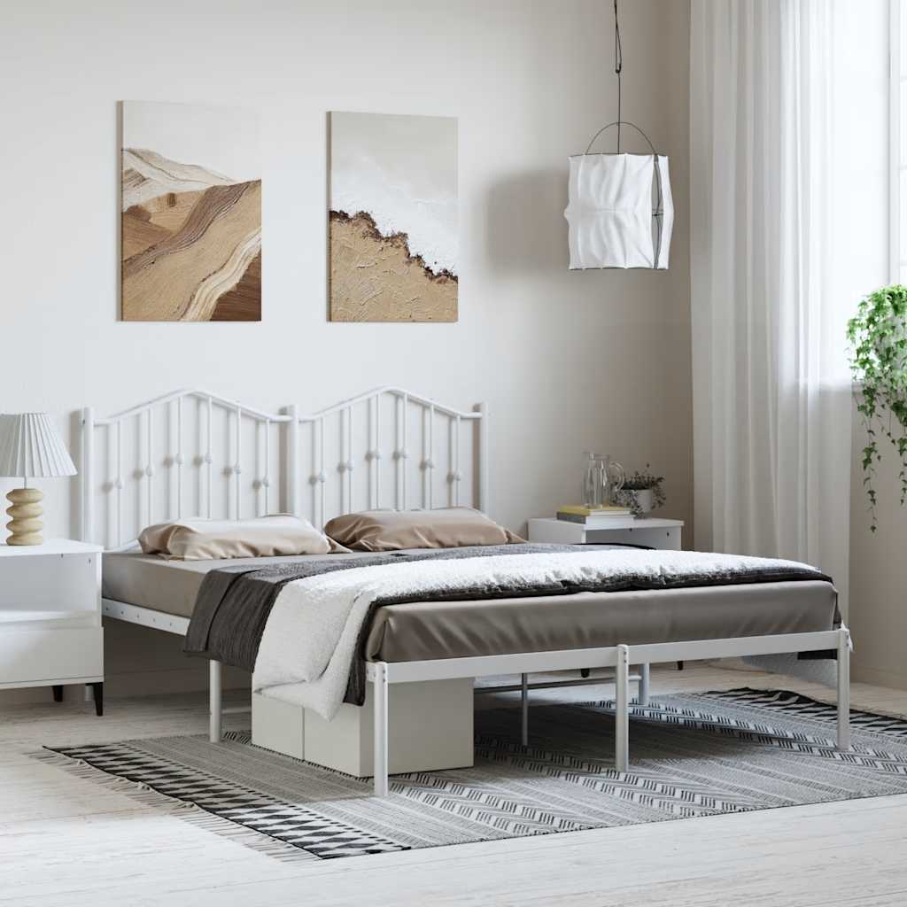 Metal Bed Frame Without Mattress 183X203 Cm King