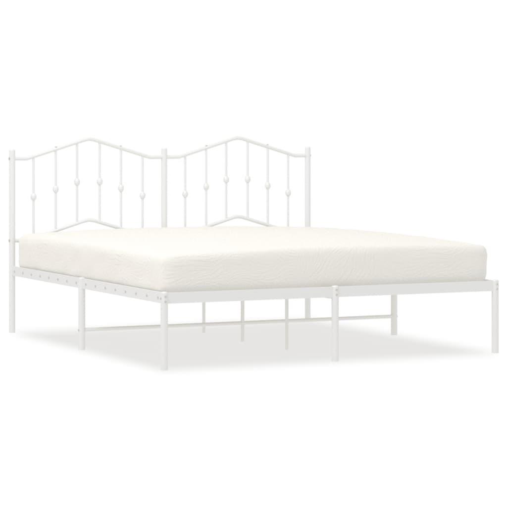 Metal Bed Frame Without Mattress 183X203 Cm King