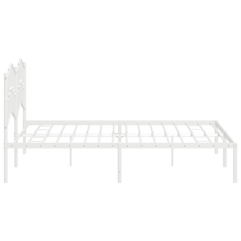 Metal Bed Frame Without Mattress 183X203 Cm King