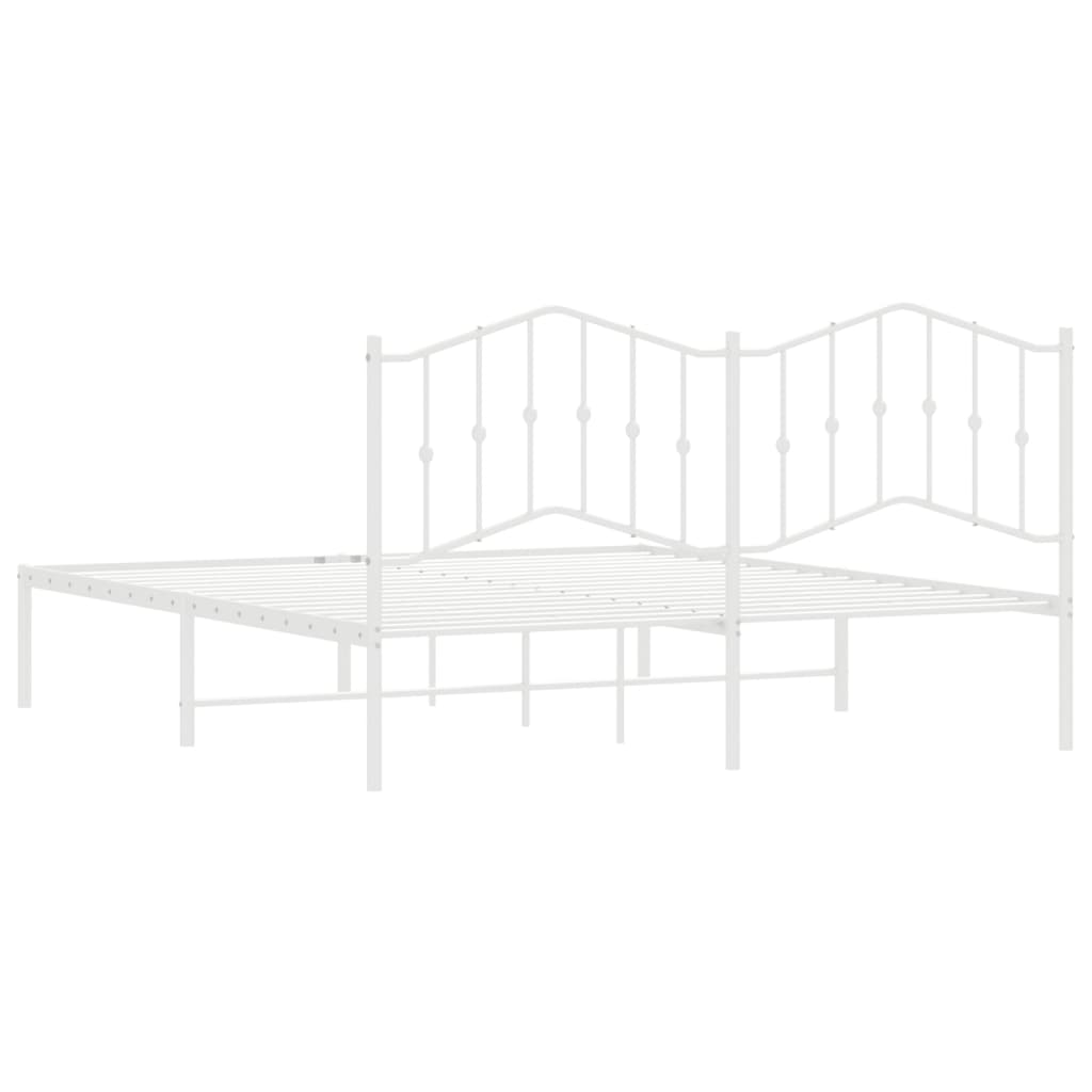 Metal Bed Frame Without Mattress 183X203 Cm King