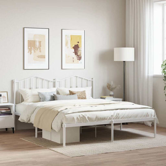 Metal Bed Frame Without Mattress 183X203 Cm King