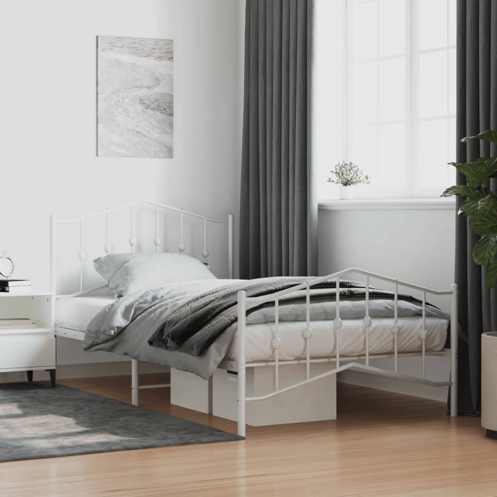 Metal Bed Frame Without Mattress 183X203 Cm King