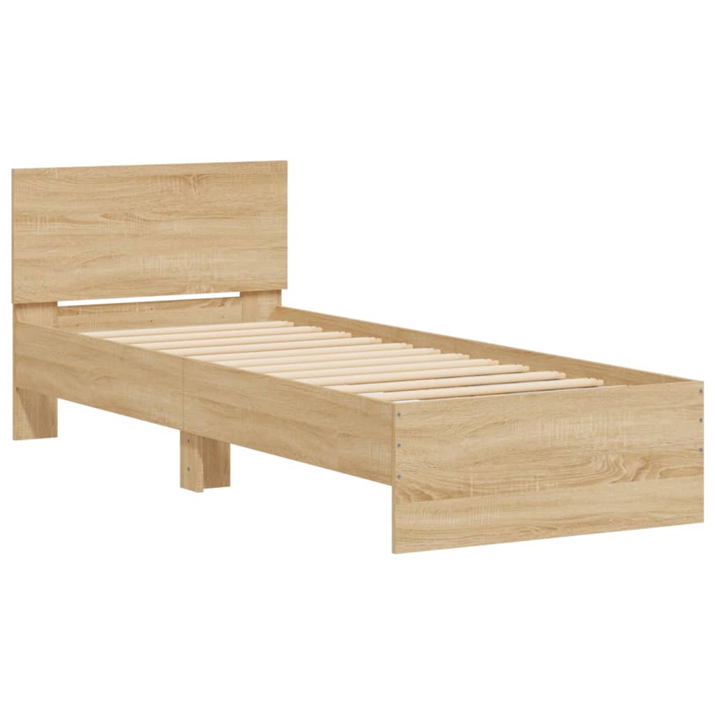 Bed Frame Without Mattress With Led Lights