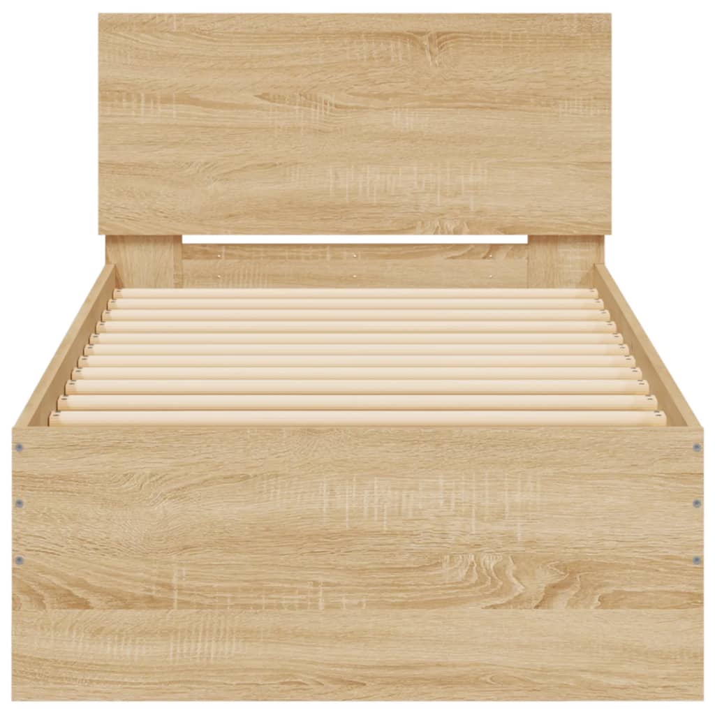 Bed Frame Without Mattress With Led Lights