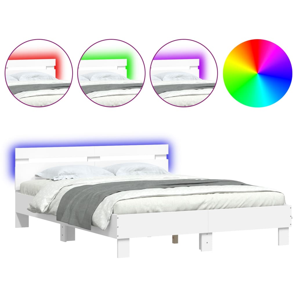 Bed Frame With Led Without Mattress