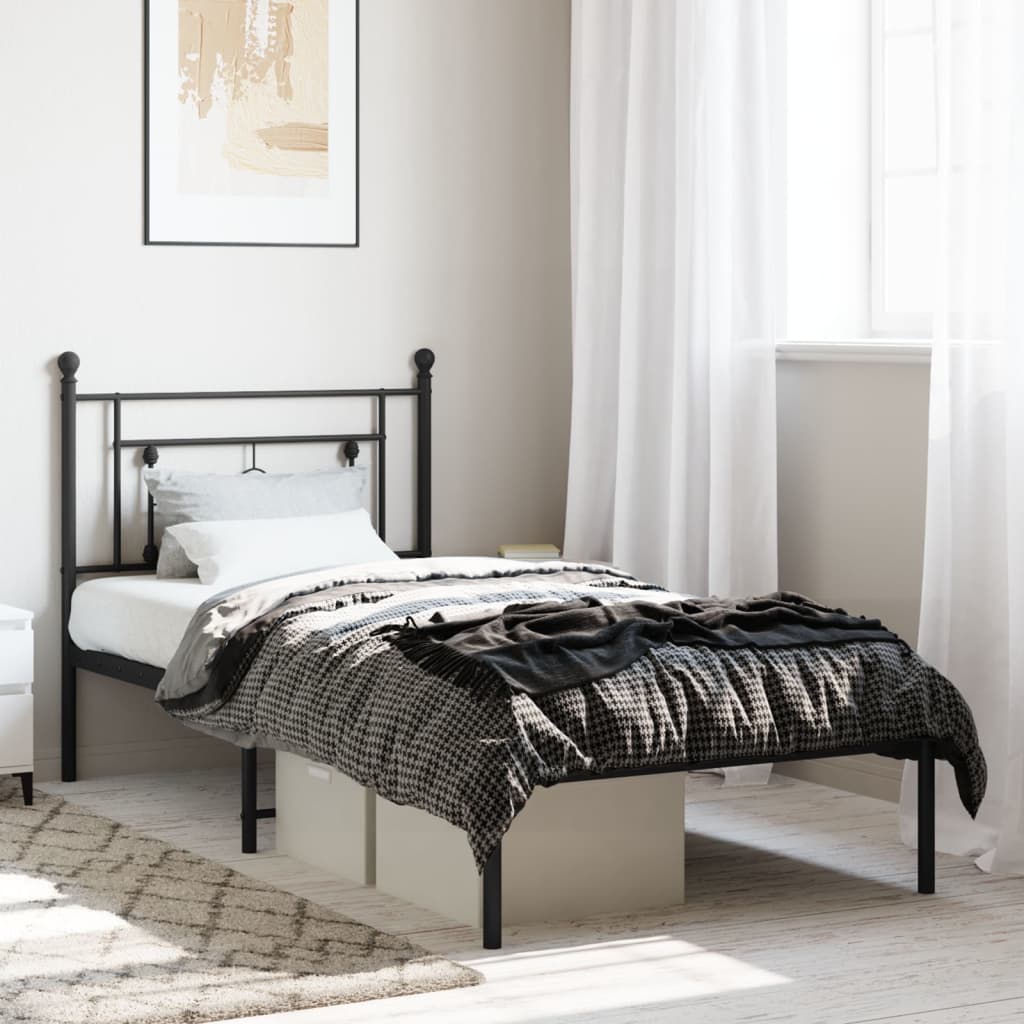 Metal Bed Frame Without Mattress King Single