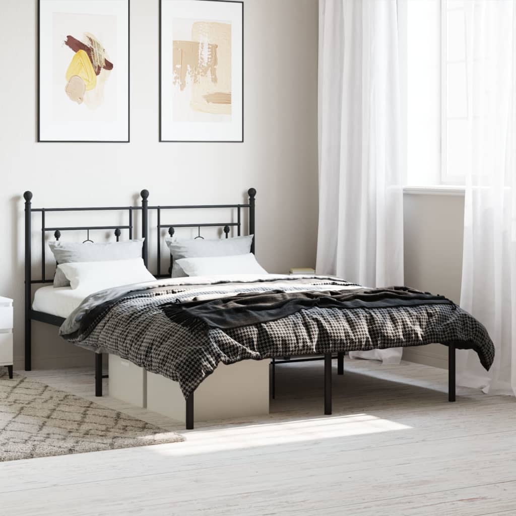 Metal Bed Frame Without Mattress King Single