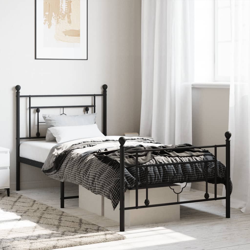 Metal Bed Frame Without Mattress King Single
