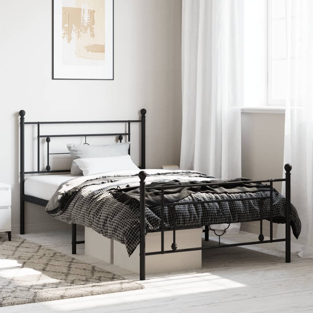 Metal Bed Frame Without Mattress King Single