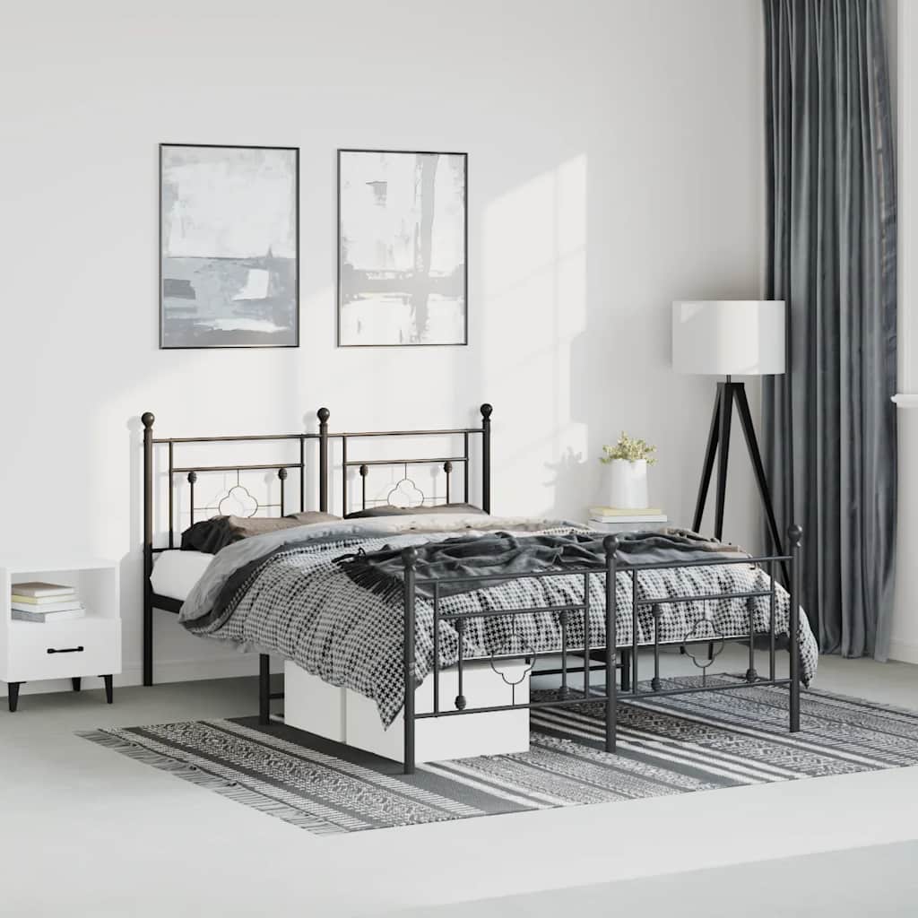 Metal Bed Frame Without Mattress King Single